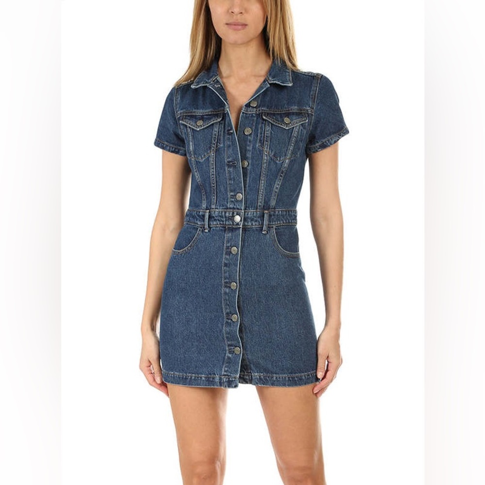 GRLFRND Denim Mini dress. Size XS